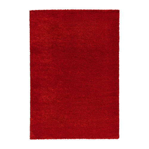 ÅDUM Rug, high pile, bright red - 102.592.73