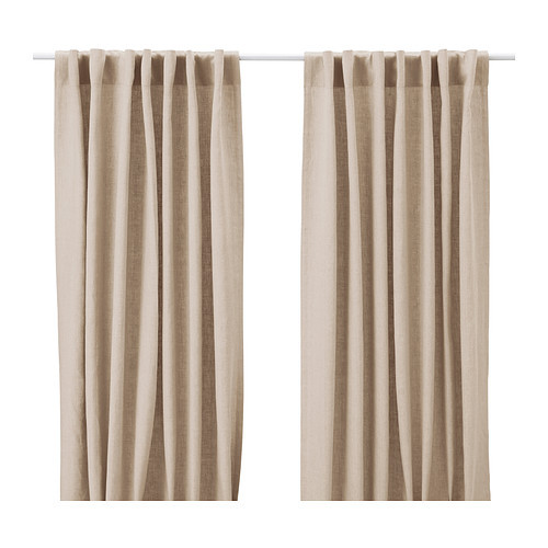 AINA Curtains, 1 pair, beige - 302.842.00