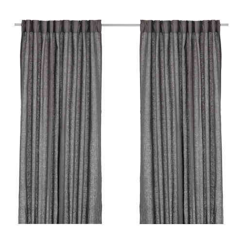 AINA Curtains, 1 pair, dark gray - 902.809.11