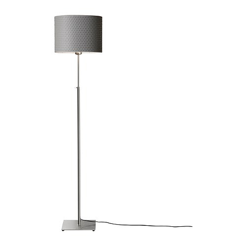 ALÄNG Floor lamp, nickel plated, gray - 001.908.30