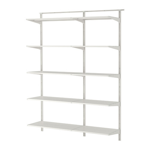 ALGOT Wall upright/shelves, white - 199.296.31