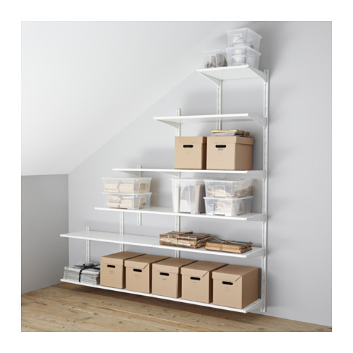 ALGOT Wall upright/shelves, white - 599.063.45