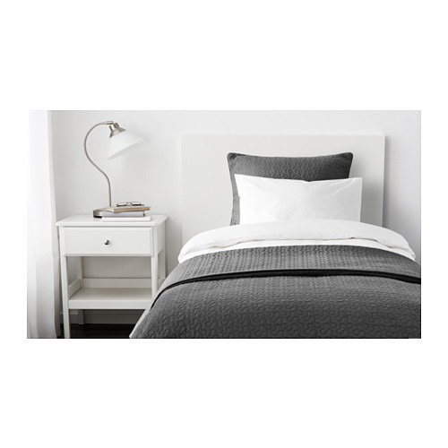ALINA Bedspread and cushion cover, dark gray - 801.626.49