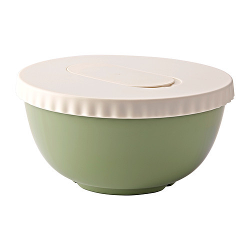 ALLEHANDA Mixing bowl with lid, green - 502.335.49