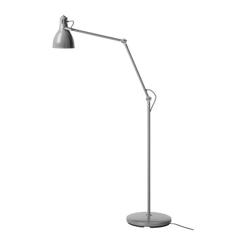 ARÖD Floor/reading lamp, gray - 001.486.95