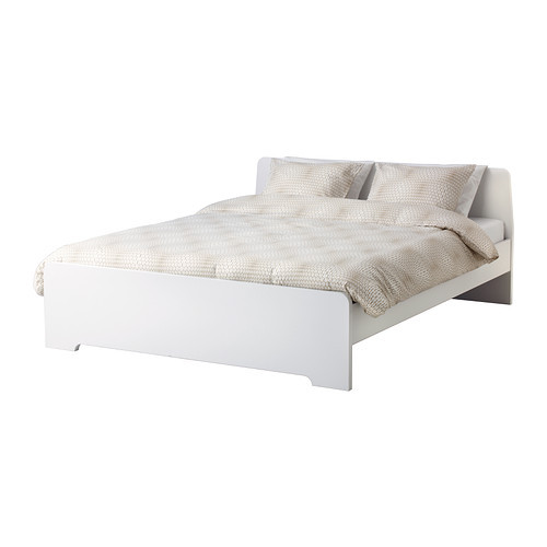 ASKVOLL Bed frame, white, Lönset - 890.305.03