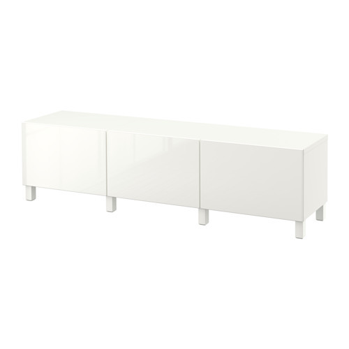 BESTÅ Storage combination with drawers, white, Selsviken high-gloss/white - 490.568.54