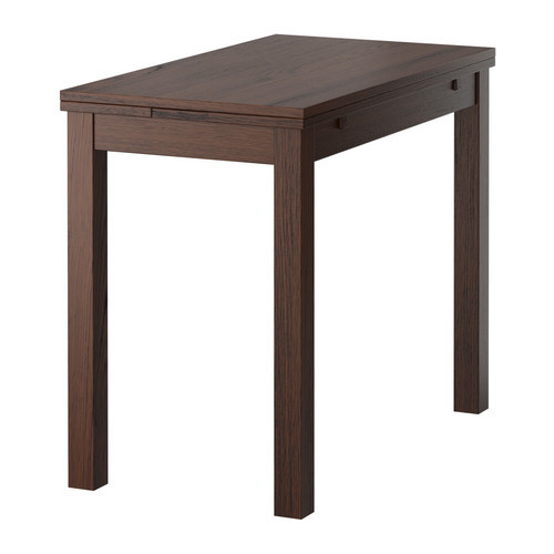 BJURSTA Extendable table, brown - 701.823.08