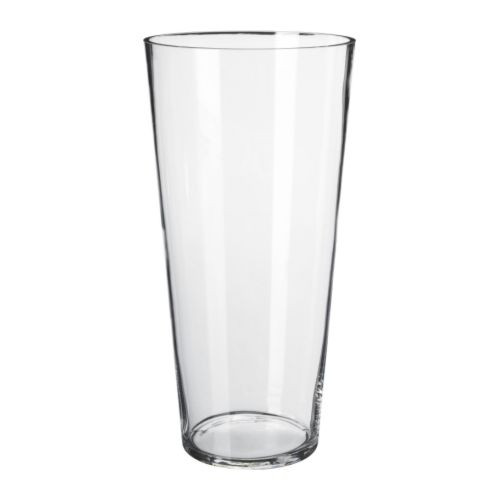 BLADET Vase, clear glass - 601.505.53