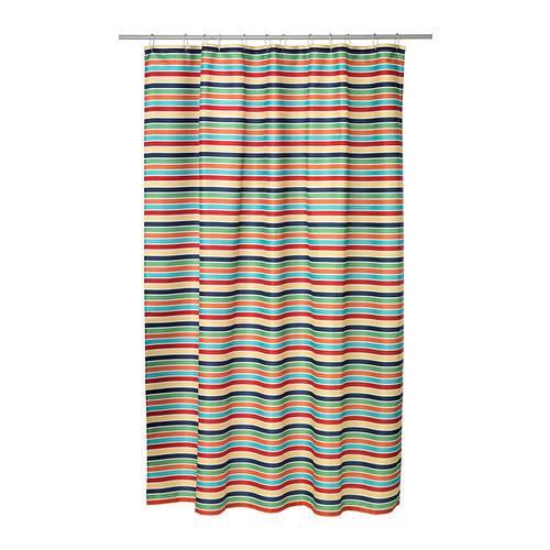 BOKVIK Shower curtain, multicolor - 802.952.77