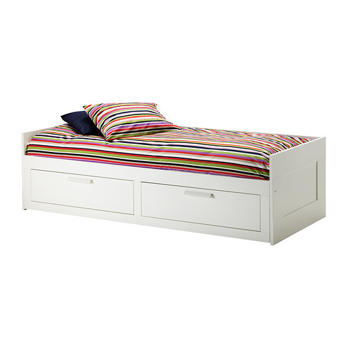 BRIMNES Daybed frame with 2 drawers, white - 402.287.08