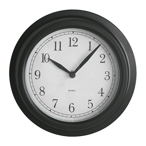 DEKAD Wall clock, black - 900.989.74