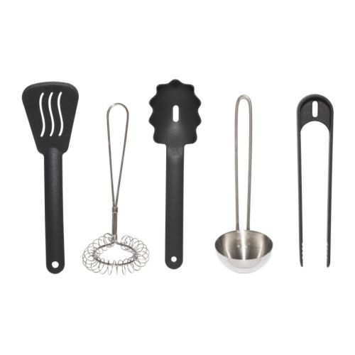DUKTIG 5-piece kitchen utensil set, multicolor - 801.301.68