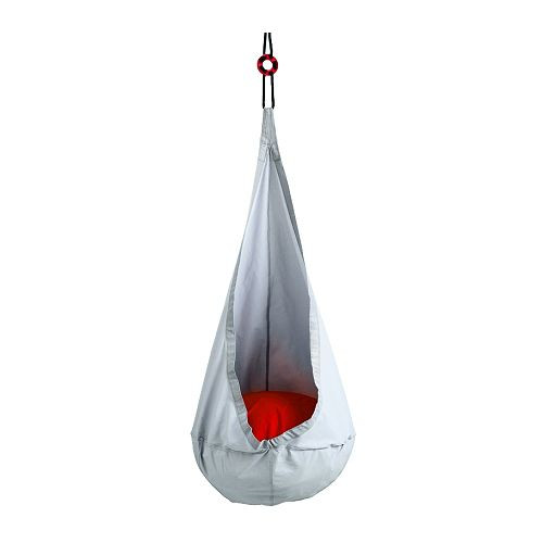 EKORRE Hanging seat with air element, silver color - 198.093.51