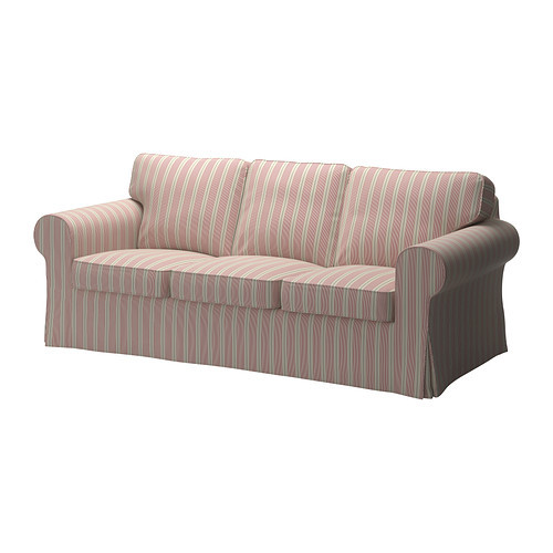 EKTORP Sofa cover, Mobacka beige, red - 802.811.81