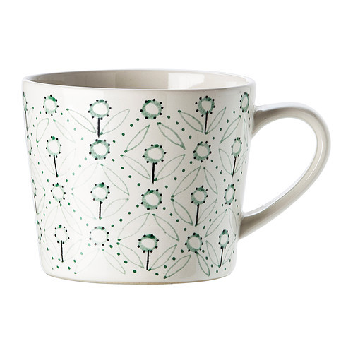 ENIGT Mug, off-white, green - 002.347.68
