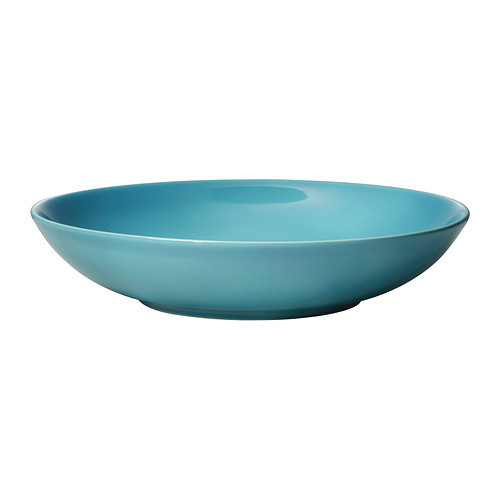FÄRGRIK Deep plate/bowl, turquoise - 602.347.94