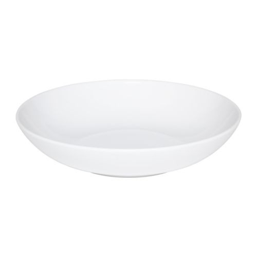 FÄRGRIK Deep plate/bowl, white, stoneware - 201.316.65