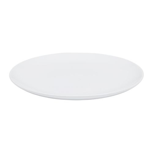 FÄRGRIK Plate, white, stoneware - 201.316.70