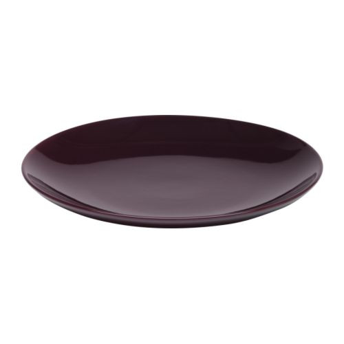 FÄRGRIK Side plate, dark lilac, stoneware - 401.316.45