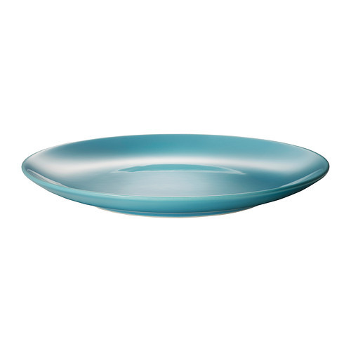 FÄRGRIK Side plate, turquoise - 102.347.82