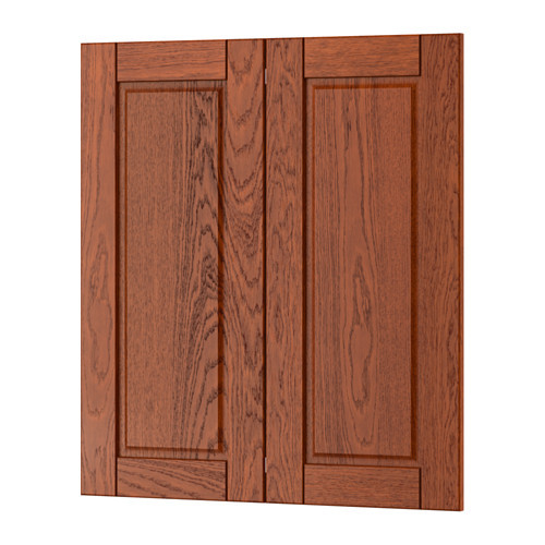 FILIPSTAD 2-p door/corner base cabinet set, brown - 602.642.29