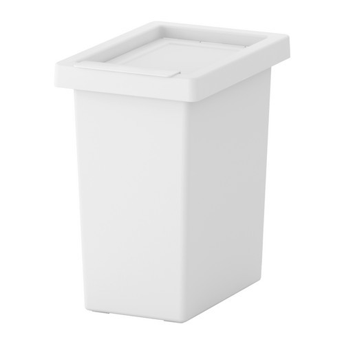 FILUR Bin with lid, white - 401.883.40