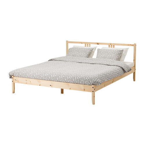 FJELLSE Bed frame, pine, Luröy - 190.098.21