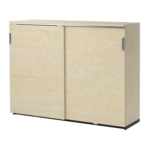 GALANT Cabinet with sliding doors, birch veneer - 902.065.20