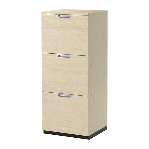 GALANT File cabinet, birch veneer - 802.064.03