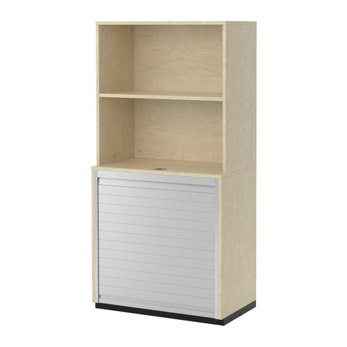 GALANT Storage combination with roll-front, birch veneer - 498.980.20