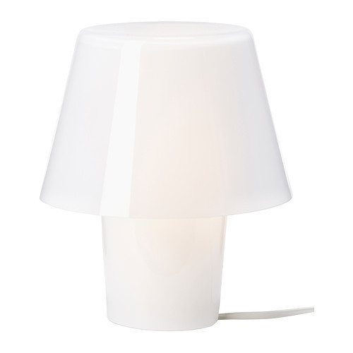 GAVIK Table lamp, white, frosted glass - 202.158.63