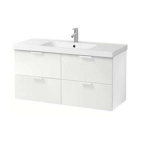 GODMORGON /
ODENSVIK Sink cabinet with 4 drawers, white - 490.234.96