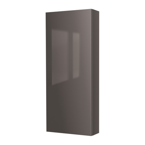 GODMORGON Wall cabinet with 1 door, high gloss gray - 601.649.13