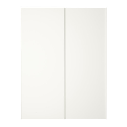 HASVIK Pair of sliding doors, white - 602.373.54