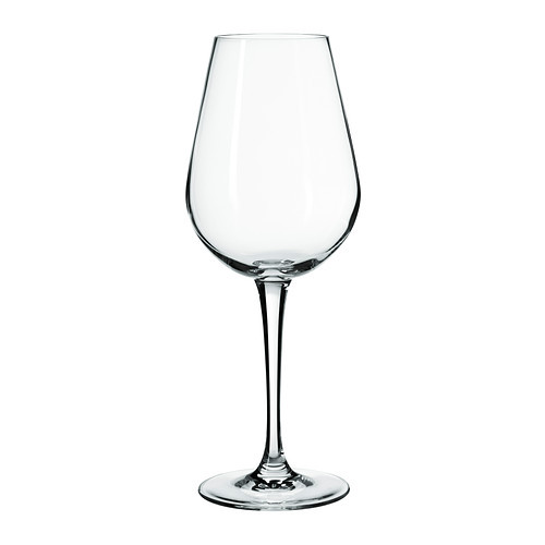 HEDERLIG White wine glass, clear glass - 802.358.39