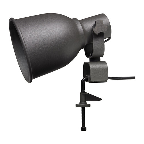 HEKTAR Wall/clamp spotlight, dark gray
$14.99 - 502.165.40