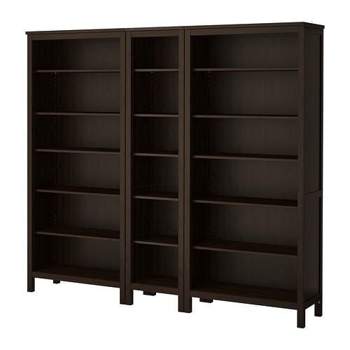 HEMNES Bookcase, black-brown - 099.296.17