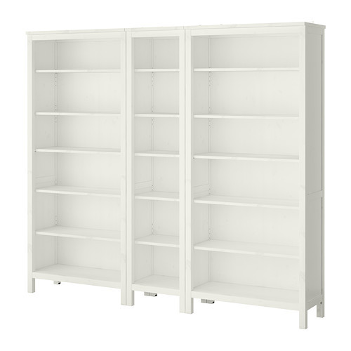 HEMNES Bookcase, white stain - 790.018.17