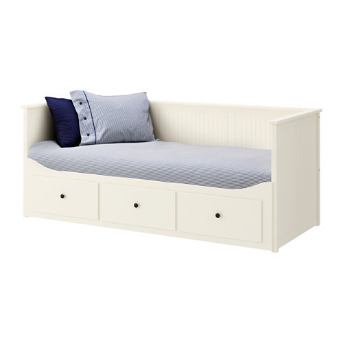 HEMNES Daybed frame with 3 drawers, white - 300.803.16