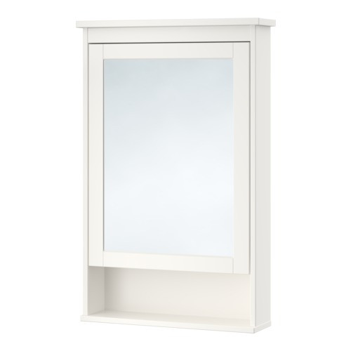HEMNES Mirror cabinet with 1 door, white - 702.176.71