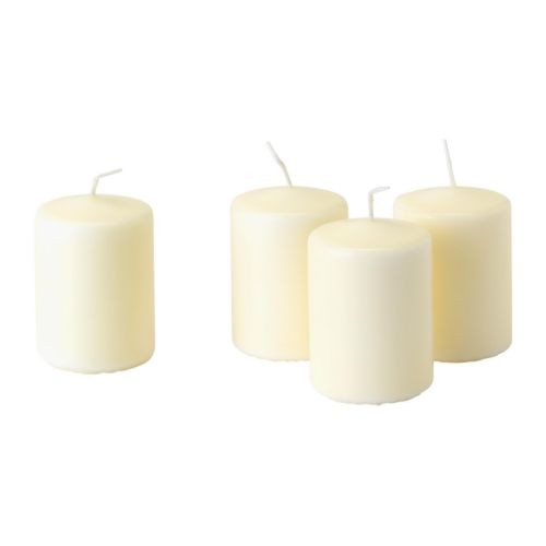HEMSJÖ Unscented block candle, natural - 701.242.62