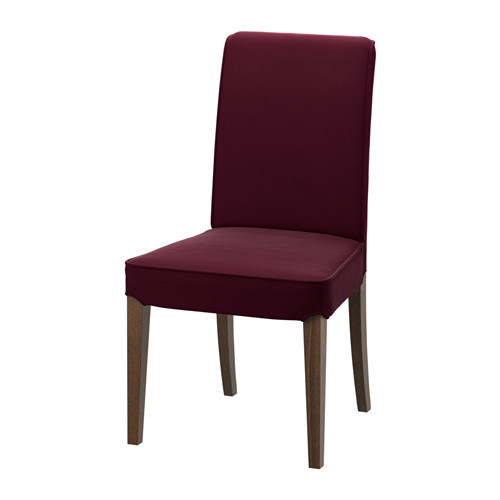 HENRIKSDAL Chair, brown, Dansbo red-lilac - 091.001.42