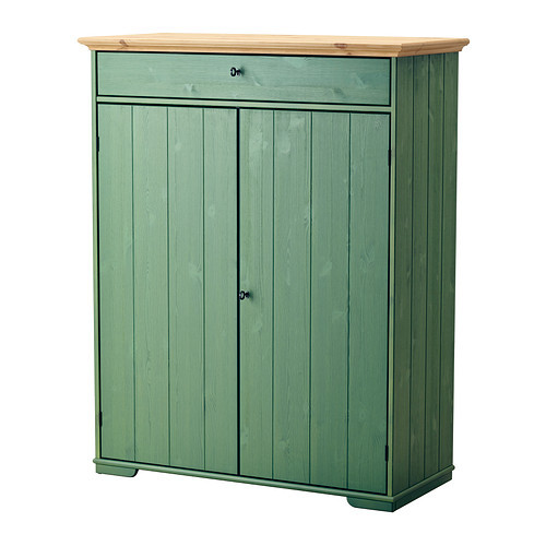 HURDAL Linen cabinet, green - 102.688.52