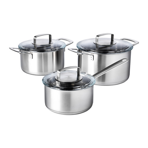 IKEA 365+ Pot with lid, stainless steel, 3 qt - IKEA