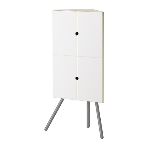 IKEA PS 2014 Corner cabinet, white, gray - 002.606.96