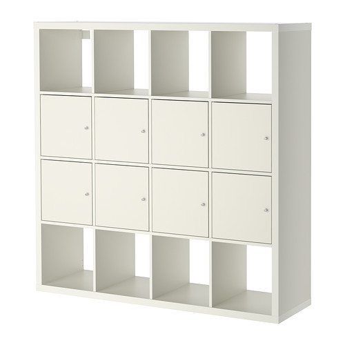 KALLAX Shelf unit with 8 inserts, white - 690.174.75