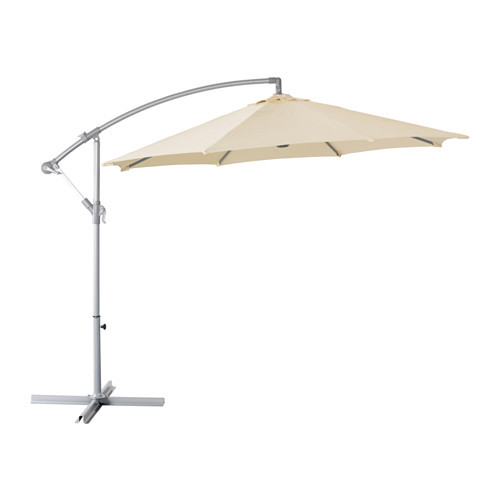 KARLSÖ Umbrella, hanging, beige - 102.602.95