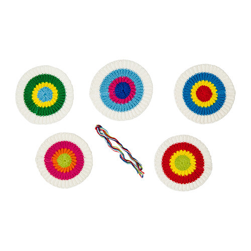 KÄRRNÄVA Textile decorative patches, assorted colors - 302.574.90