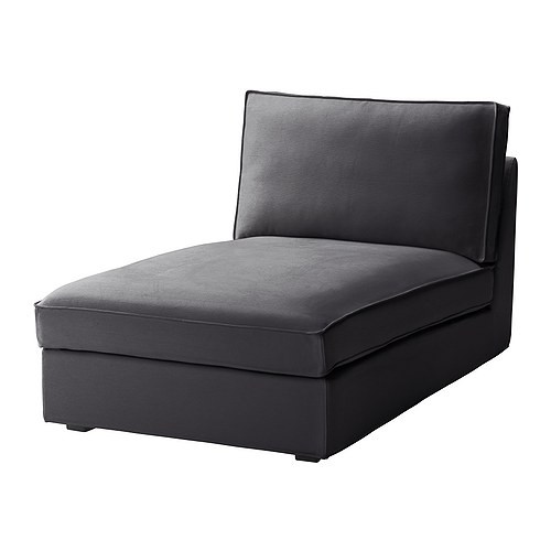 KIVIK Chaise cover, Dansbo dark gray - 602.111.65